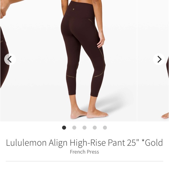 NWOT Size 8 Lululemon Align High-Rise Pant 25" *Gold
French Press - Picture 3 of 4